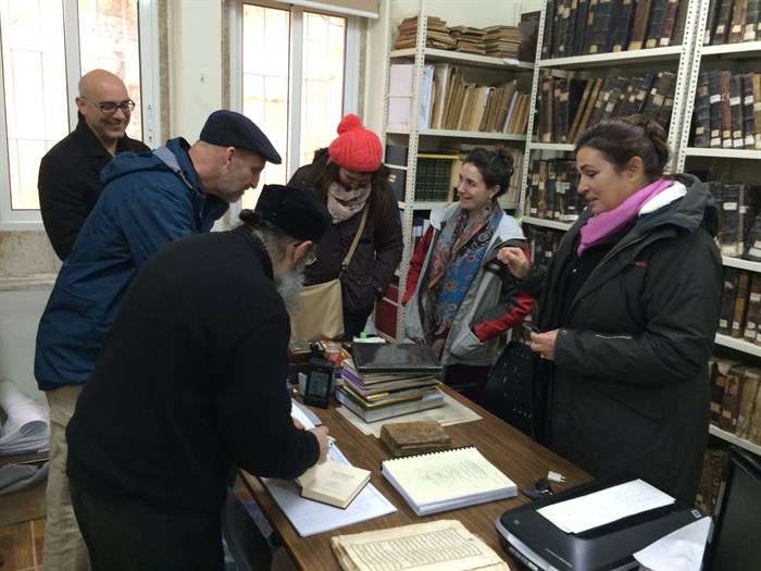 MRel students at the Catholic Salvatorian Monastery and Manuscript Library in South Lebanon. (Photo: Ashley al-Saliby)